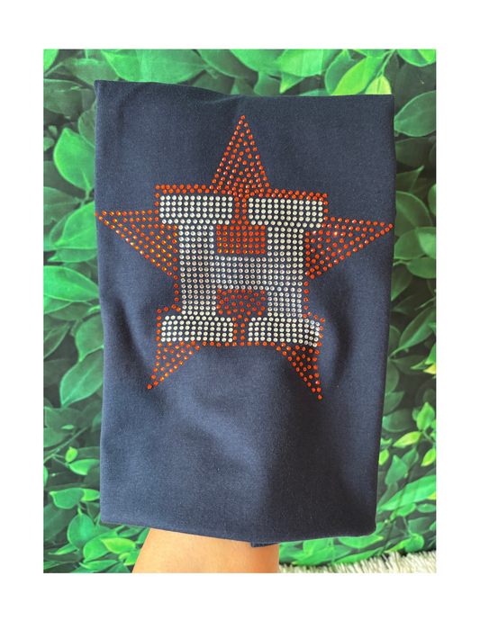 Rhinestone H- shirt