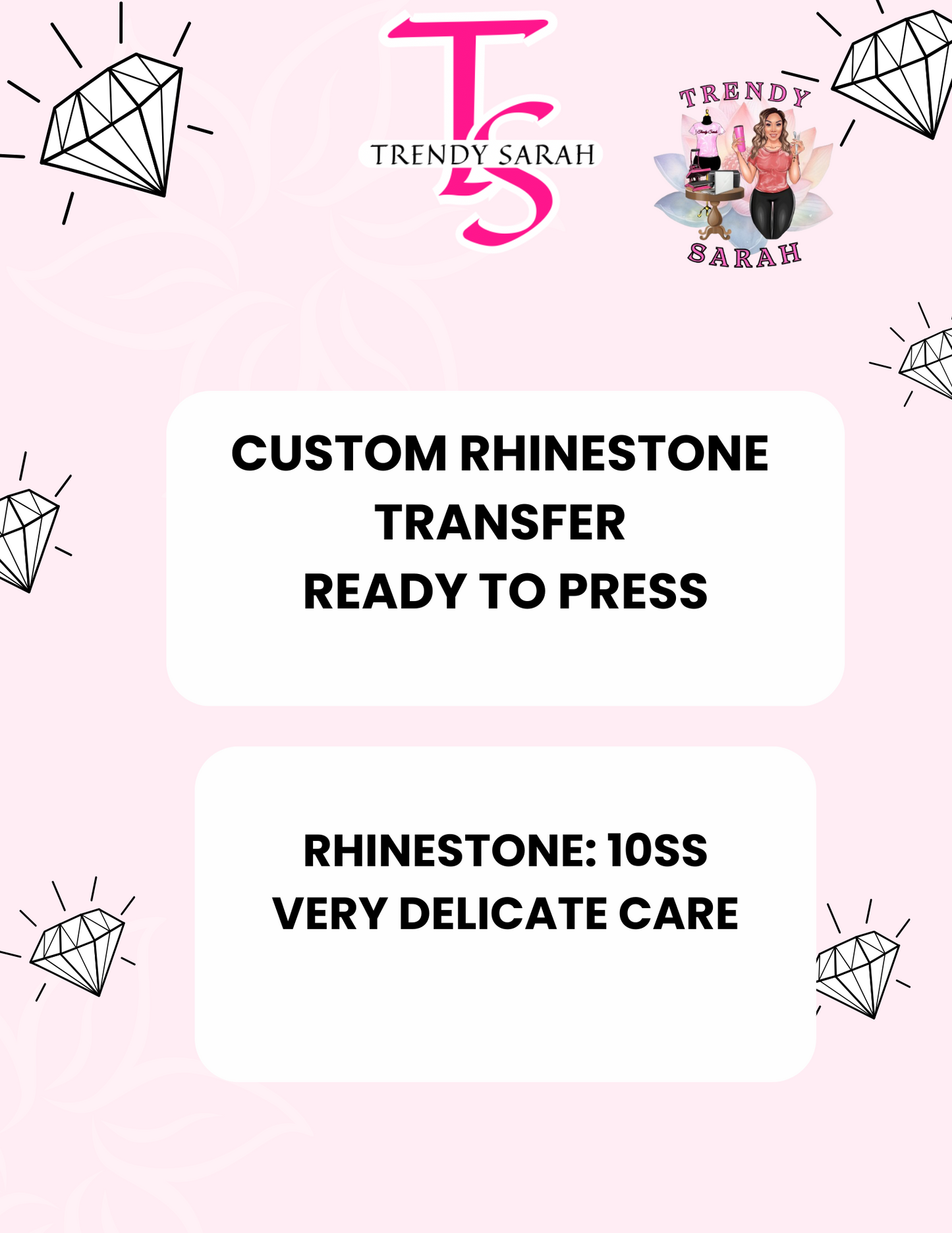 Custom rhinestone transfer