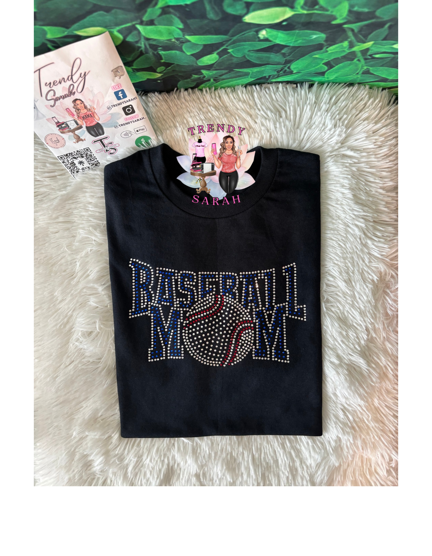 Baseball MOM Rhinestone shirt